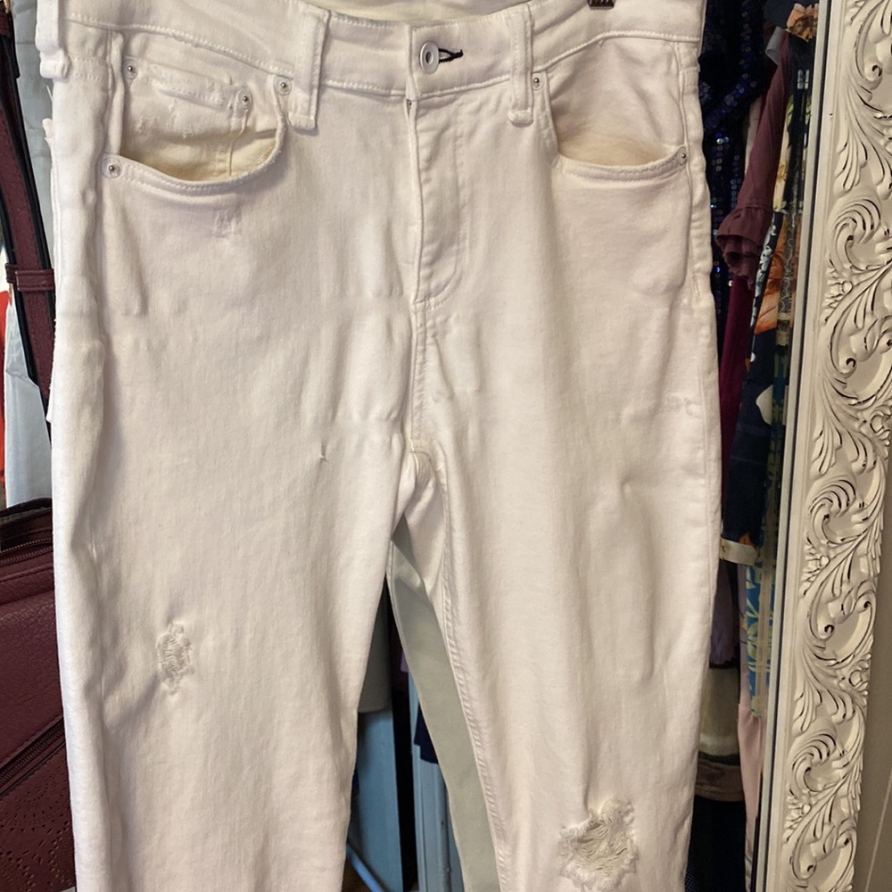 Rag & Bone SZ 29 White Stretch Jeans - Picture 4 of 16